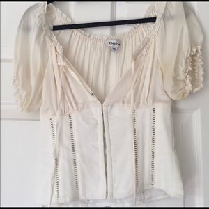 White Bebe blouse